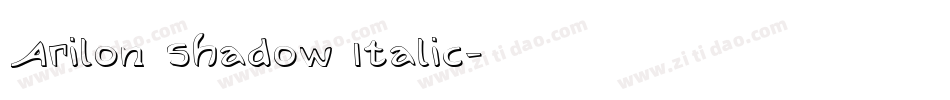 Arilon Shadow Italic字体转换